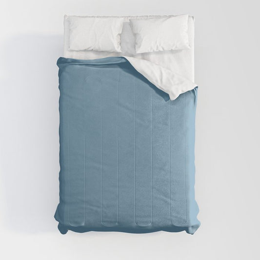 Medium Blue Solid Color Pairs 2023 Trending Hue Dutch Boy Superhero 237-6DB Comforter
