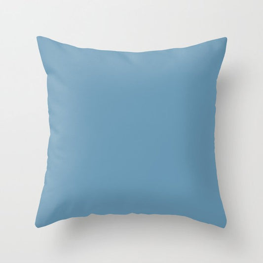 Medium Blue Solid Color Pairs 2023 Trending Hue Dutch Boy Superhero 237-6DB Throw Pillow