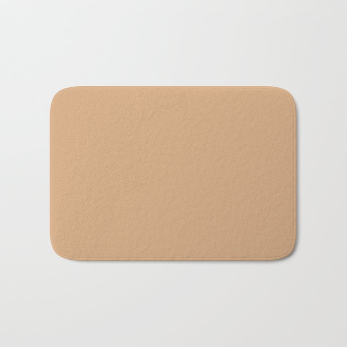 Medium Brown Solid Color Pairs Dulux 2023 Trending Shade Paper Brown S10F4 Bath Mat