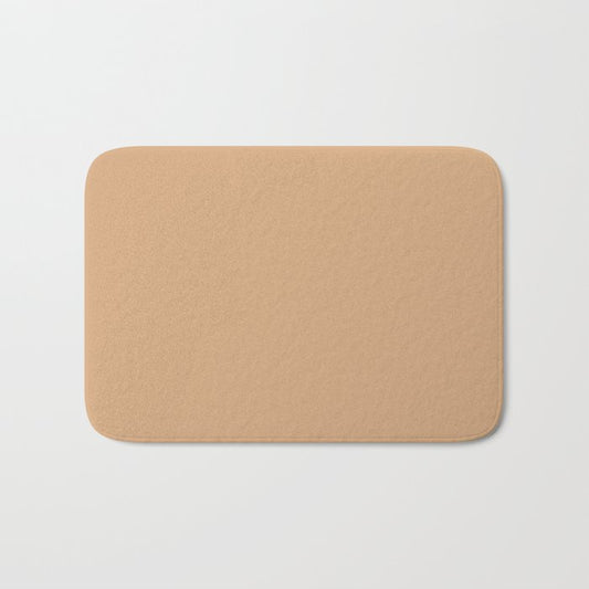 Medium Brown Solid Color Pairs Dulux 2023 Trending Shade Paper Brown S10F4 Bath Mat