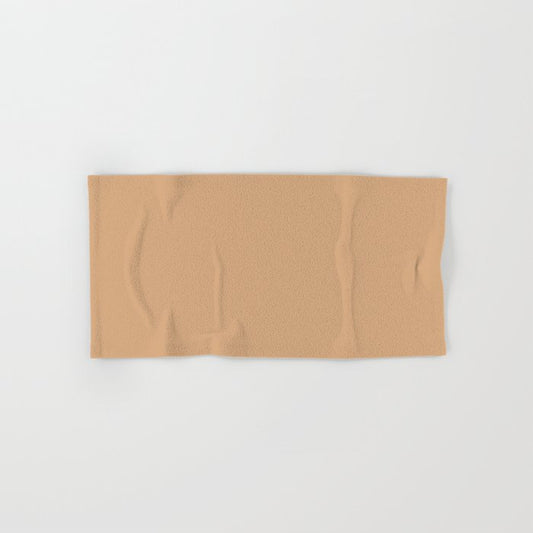 Medium Brown Solid Color Pairs Dulux 2023 Trending Shade Paper Brown S10F4 Hand & Bath Towel