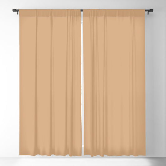 Medium Brown Solid Color Pairs Dulux 2023 Trending Shade Paper Brown S10F4 Blackout Curtain
