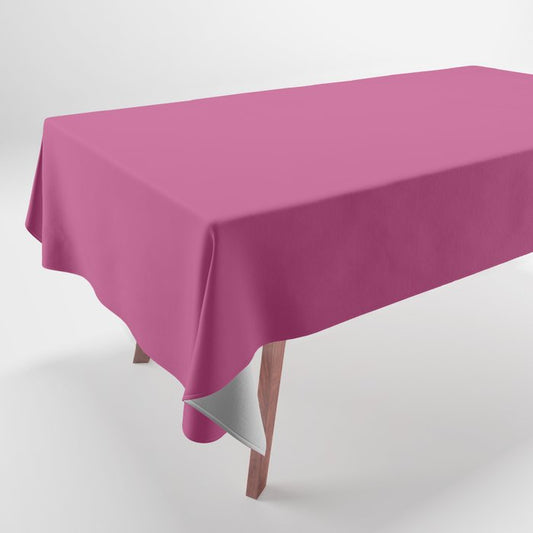 Medium Magenta Pink Purple Solid Color Pairs 2023 Trending Hue Dunn-Edwards Razzle Dazzle DE5027  - Live in Joy Collection Tablecloth