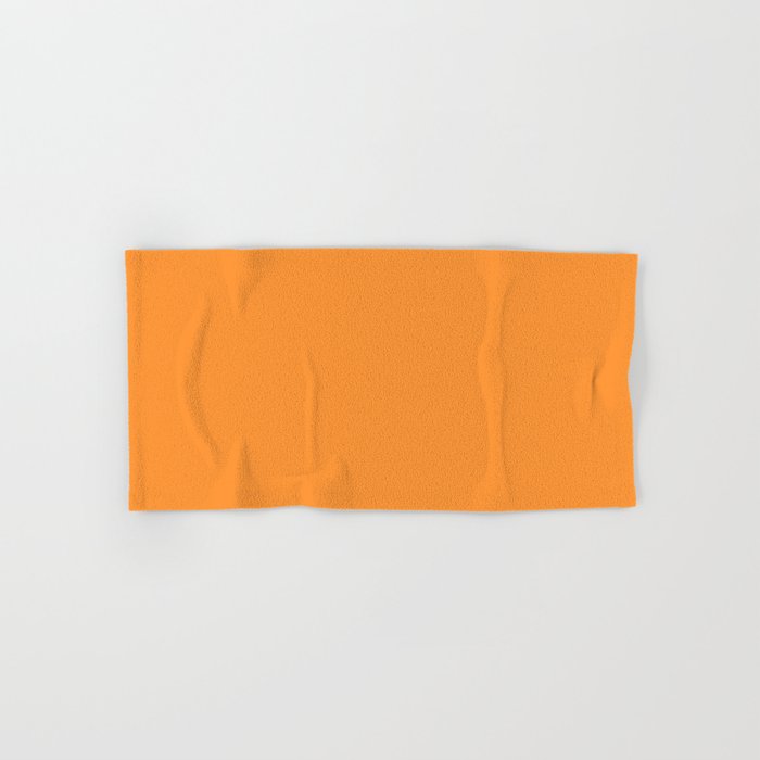 Medium Orange Solid Color Pairs 2023 Trending Hue Dunn-Edwards Energy Orange DE5223 - Live in Joy Collection Hand & Bath Towels