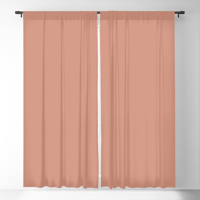 Medium Pink Orange Solid Color Pairs 2023 Trending Hue BH&G 2023 Color of the Year Canyon Ridge Blackout Curtain