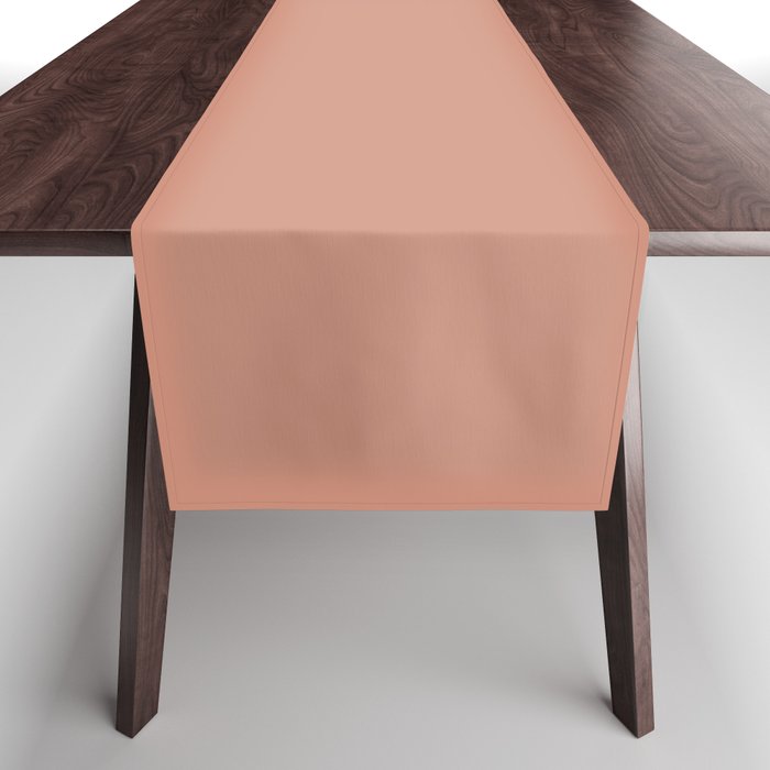 Medium Pink Orange Solid Color Pairs 2023 Trending Hue BH&G 2023 Color of the Year Canyon Ridge Table Runner