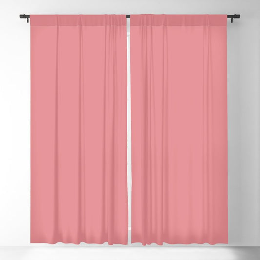 Medium Pink Solid Color Pairs Dulux 2023 Trending Shade Pink Chi S03H5 Blackout Curtain