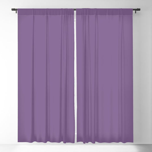 Medium Purple Solid Color Pairs 2023 Trending Hue Dunn-Edwards Plum Power DE5985 - Live in Joy Collection Blackout Curtains