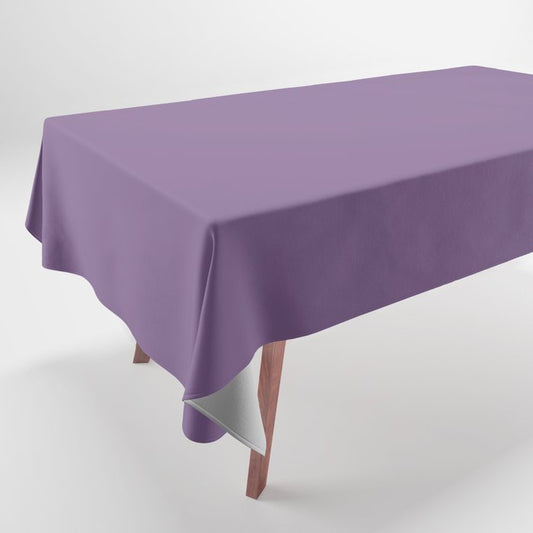Medium Purple Solid Color Pairs 2023 Trending Hue Dunn-Edwards Plum Power DE5985 - Live in Joy Collection Tablecloth