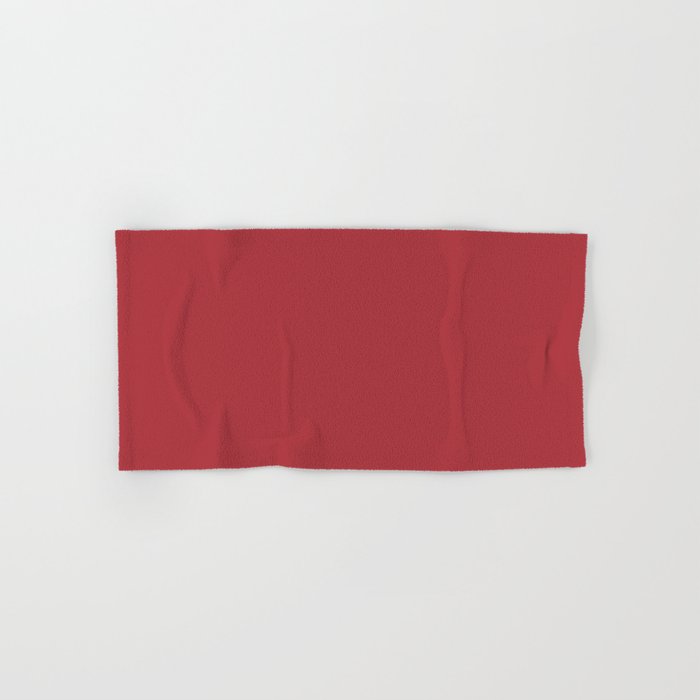Medium Red Solid Color Pairs 2023 Trending Hue Dunn-Edwards Red-y for Fun DEFD14 - Liberated Nomads Collection Hand & Bath Towels