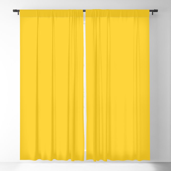 Medium Yellow Solid Color Pairs 2023 Trending Hue Dunn-Edwards Lemon Punch DE5398 - Live in Joy Collection Blackout Curtains