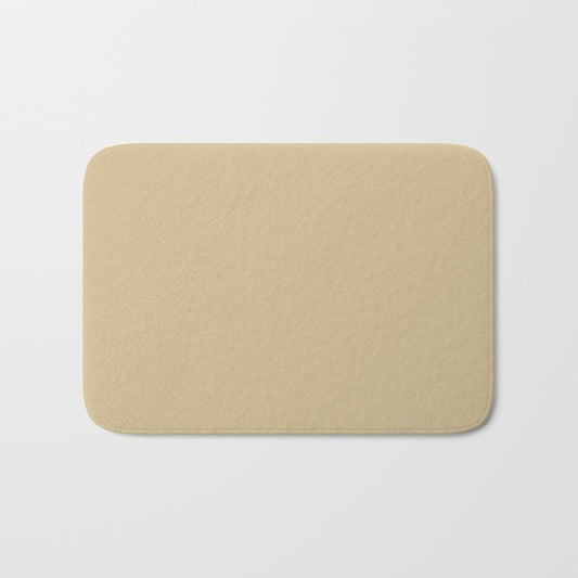Mid-tone Beige Solid Color Pairs Dulux 2023 Trending Shade Beaten Track S15E3 Bath Mat