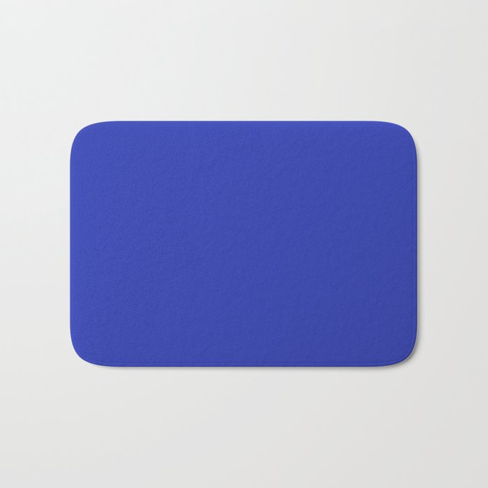 Mid-tone Blue Solid Color Pairs 2023 Trending Hue Dunn-Edwards Kinetic Energy DEFD49 - Live in Joy Collection Bath Mat