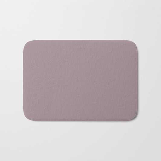Mid-tone Dusty Violet Purple Solid Color PPG Gothic Amethyst PPG1046-5 - All One Single Hue Colour Bath Mat
