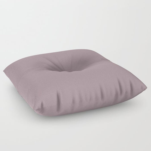 Mid-tone Dusty Violet Purple Solid Color PPG Gothic Amethyst PPG1046-5 - All One Single Hue Colour Floor Pillow
