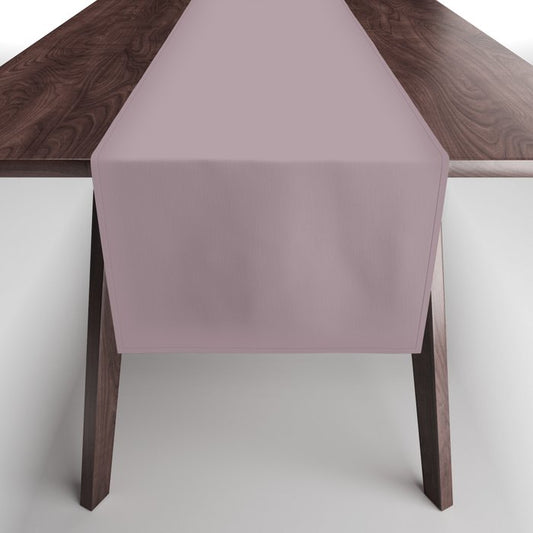Mid-tone Dusty Violet Purple Solid Color PPG Gothic Amethyst PPG1046-5 - All One Single Hue Colour Table Runner