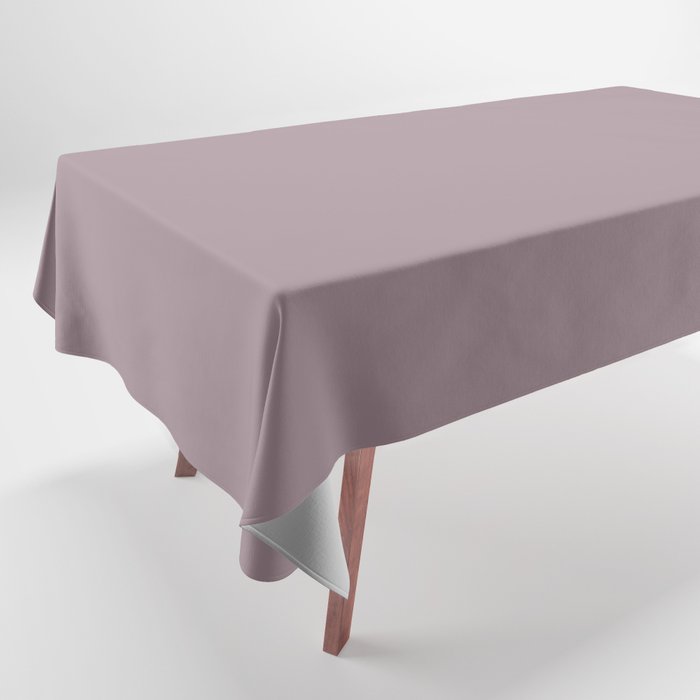 Mid-tone Dusty Violet Purple Solid Color PPG Gothic Amethyst PPG1046-5 - All One Single Hue Colour Tablecloth