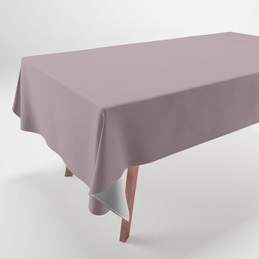 Mid-tone Dusty Violet Purple Solid Color PPG Gothic Amethyst PPG1046-5 - All One Single Hue Colour Tablecloth