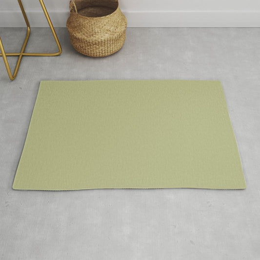 Mid-tone Green Solid Color Dunn & Edwards 2023 Trending Color Aloe Plant DE5563 Life in Poetry Collection Throw & Area Rugs