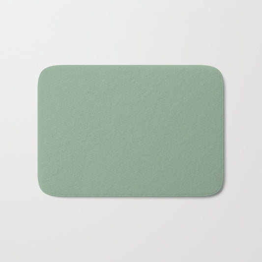 Mid-tone Green Solid Color Pairs 2023 Trending Hue Dutch Boy Glamorized Green 328-4DB Bath Mat