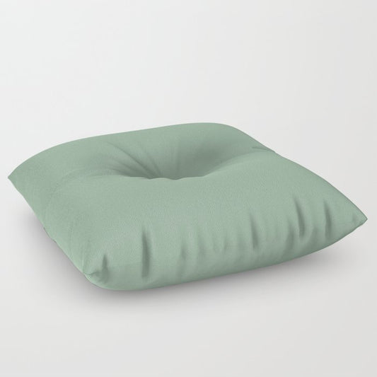 Mid-tone Green Solid Color Pairs 2023 Trending Hue Dutch Boy Glamorized Green 328-4DB Floor Pillow