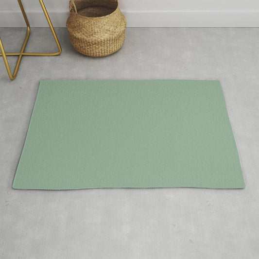 Mid-tone Green Solid Color Pairs 2023 Trending Hue Dutch Boy Glamorized Green 328-4DB Throw & Area Rugs