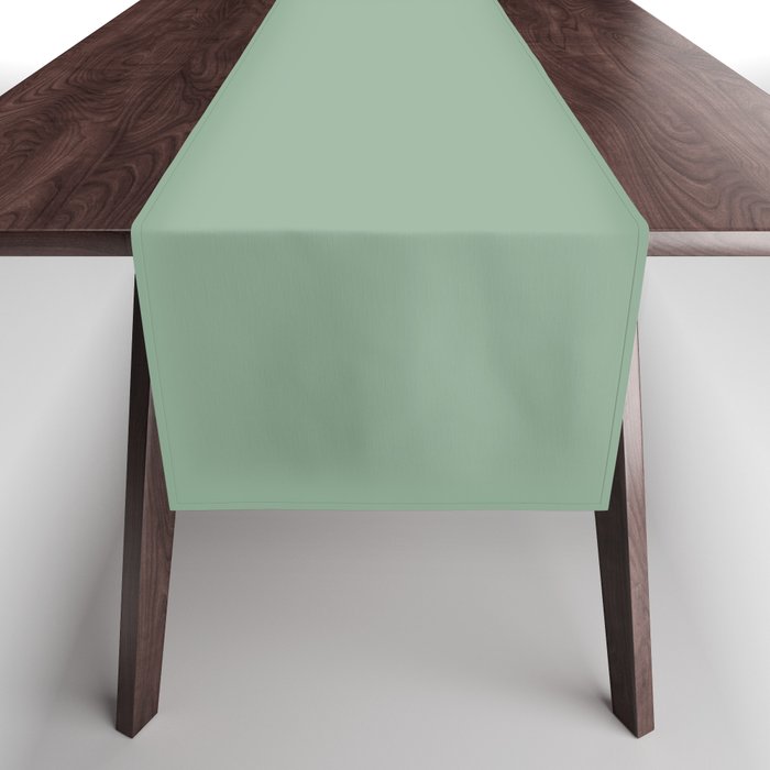 Mid-tone Green Solid Color Pairs 2023 Trending Hue Dutch Boy Glamorized Green 328-4DB Table Runner
