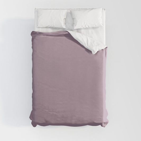 Mid-tone Purple Solid Color Dunn & Edwards 2023 Trending Color Grapevine DET408 Life in Poetry Collection Duvet