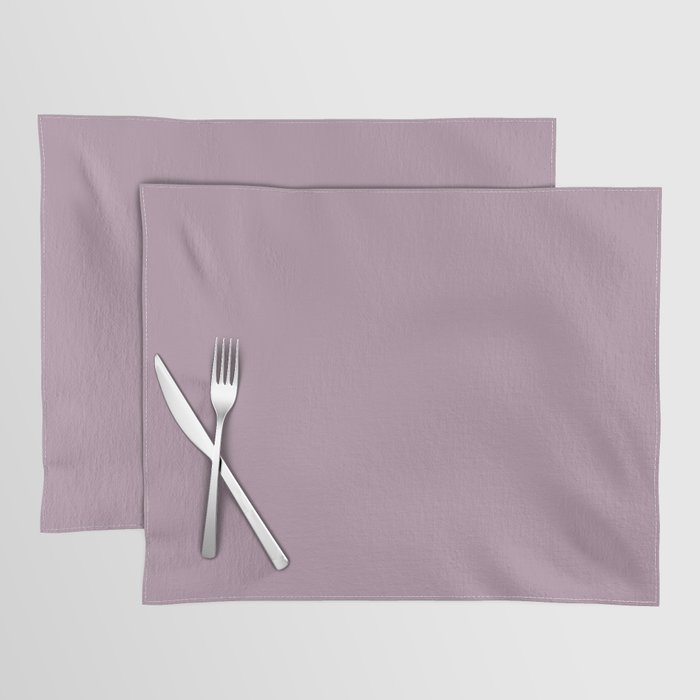 Mid-tone Purple Solid Color Dunn & Edwards 2023 Trending Color Grapevine DET408 Life in Poetry Collection Placemat Sets