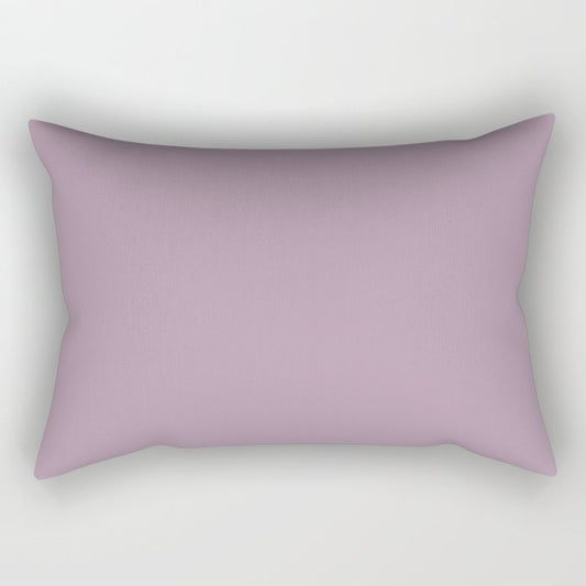 Mid-tone Purple Solid Color Dunn & Edwards 2023 Trending Color Grapevine DET408 Life in Poetry Collection Rectangle Pillow