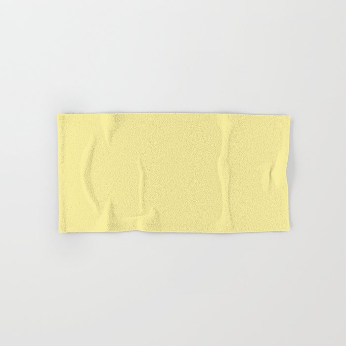 Mid-tone Yellow Solid Color Dunn & Edwards 2023 Trending Color Lemon Gelato DE5464 Life in Poetry Collection Hand & Bath Towels