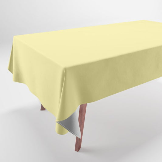 Mid-tone Yellow Solid Color Dunn & Edwards 2023 Trending Color Lemon Gelato DE5464 Life in Poetry Collection Tablecloth