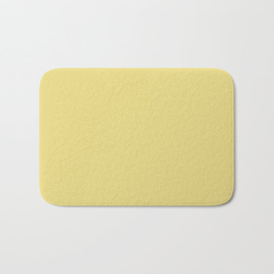 Mid-tone Yellow Solid Color Pairs Dulux 2023 Trending Shade Day Glow S17G4 Bath Mat