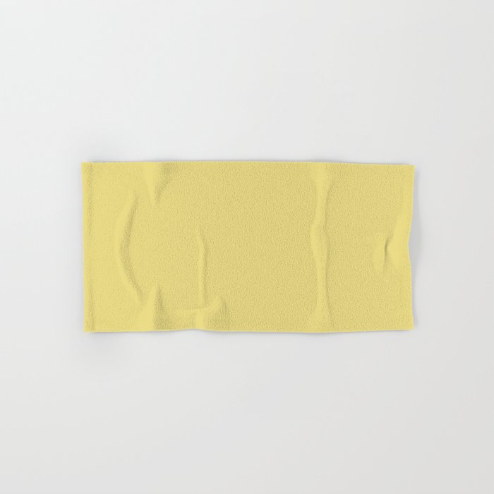 Mid-tone Yellow Solid Color Pairs Dulux 2023 Trending Shade Day Glow S17G4 Hand & Bath Towel