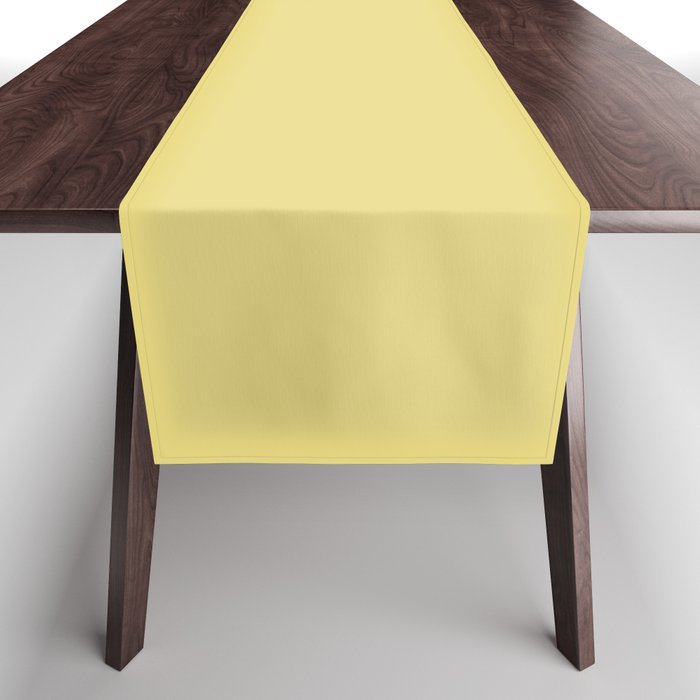 Mid-tone Yellow Solid Color Pairs Dulux 2023 Trending Shade Day Glow S17G4 Table Runner