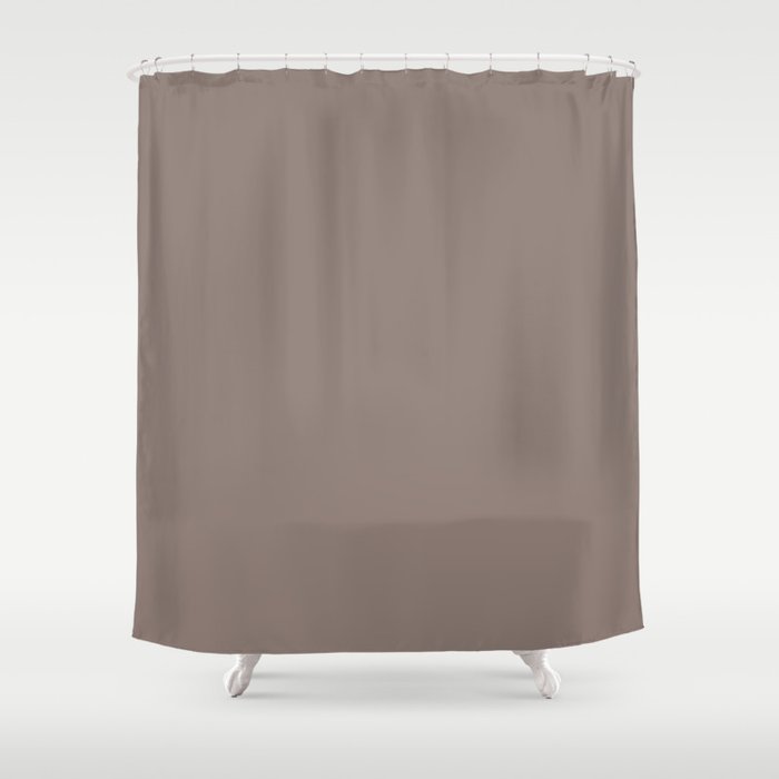 Midtone Gray Raspberry Solid Color Pairs PPG Cinnamon Toast PPG1017-5 - All Color - Simple Hue Shower Curtain