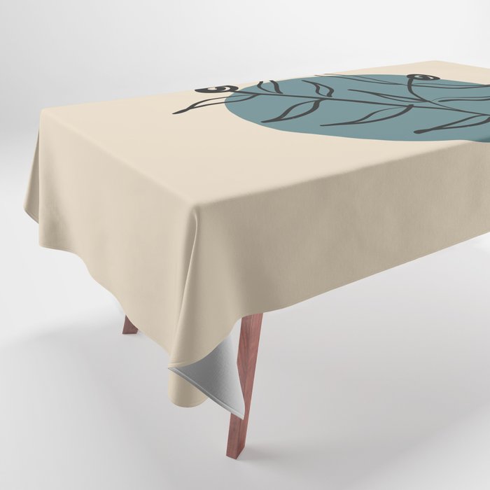 Modern Midcentury Botanical Floral Leaf Plant Shape 7 2023 COTY Vining Ivy PPG1148-6 and Accents Tablecloth