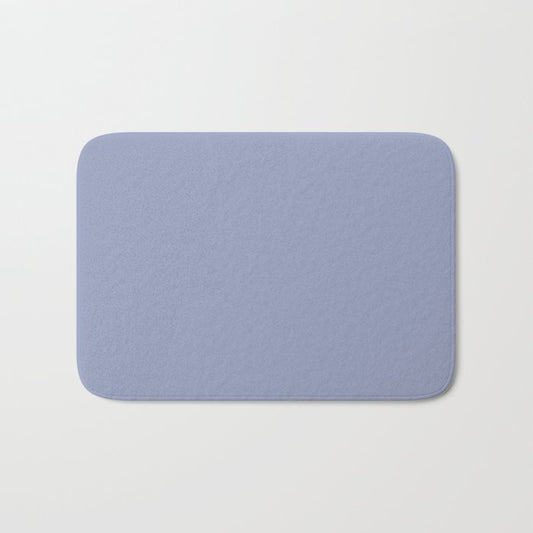 Muted Blue Purple Solid Color Pairs 2023 Trending Hue Dunn-Edwards Midnight Blush DE5913 - Liberated Nomads Collection Bath Mat