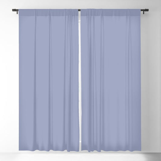 Muted Blue Purple Solid Color Pairs 2023 Trending Hue Dunn-Edwards Midnight Blush DE5913 - Liberated Nomads Collection Blackout Curtains