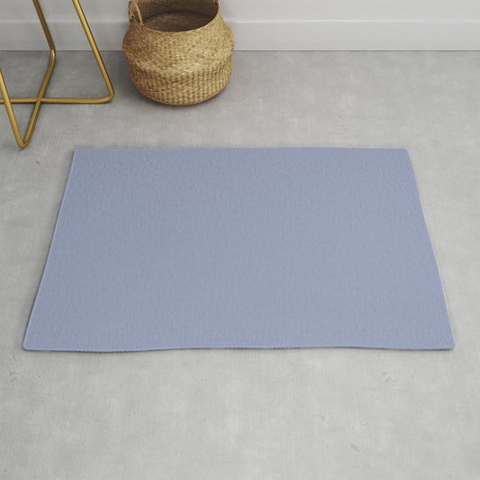 Muted Blue Purple Solid Color Pairs 2023 Trending Hue Dunn-Edwards Midnight Blush DE5913 - Liberated Nomads Collection Throw & Area Rugs