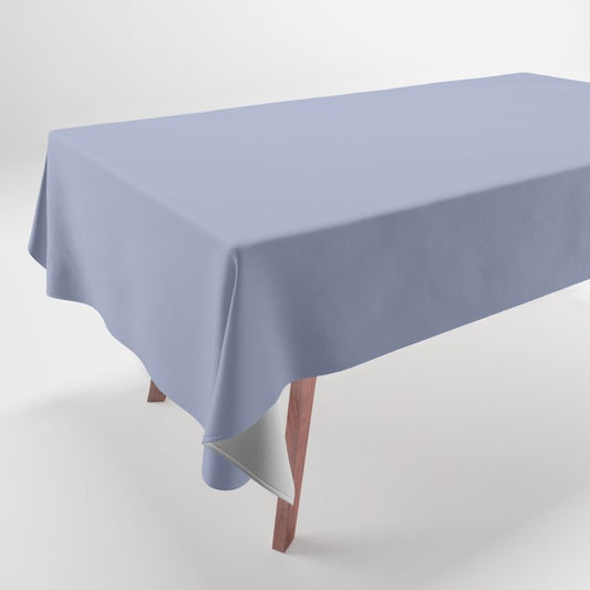 Muted Blue Purple Solid Color Pairs 2023 Trending Hue Dunn-Edwards Midnight Blush DE5913 - Liberated Nomads Collection Tablecloth