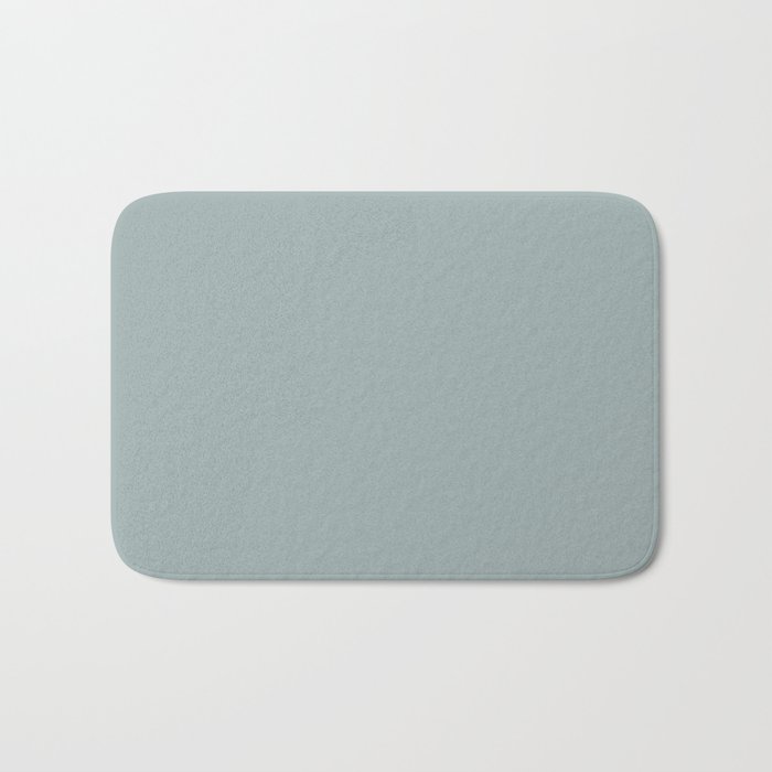 Muted Bluish Gray Solid Color Pairs 2023 Color of the Year Valspar Blue Arrow 5001-3C Bath Mat