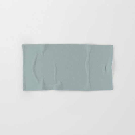 Muted Bluish Gray Solid Color Pairs 2023 Color of the Year Valspar Blue Arrow 5001-3C Hand & Bath Towel