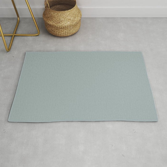 Muted Bluish Gray Solid Color Pairs 2023 Color of the Year Valspar Blue Arrow 5001-3C Throw & Area Rugs