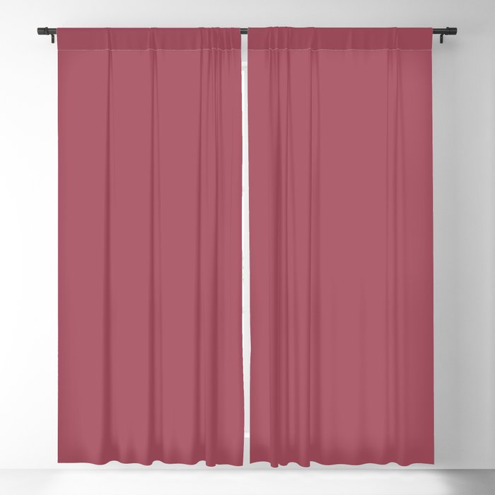 Muted Candy Apple Red Solid Color Pairs PPG Glidden 2023 Trending Color Heart's Afire PPG13-14 Blackout Curtain