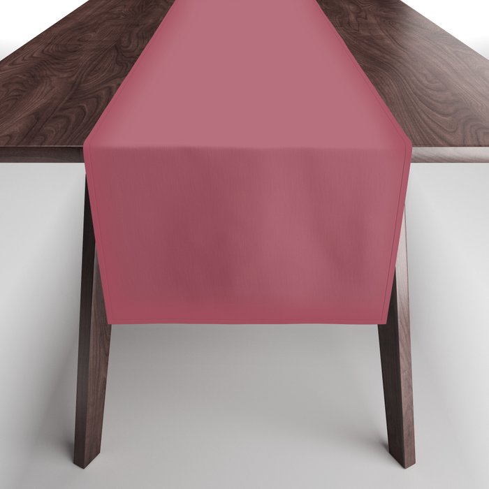 Muted Candy Apple Red Solid Color Pairs PPG Glidden 2023 Trending Color Heart's Afire PPG13-14 Table Runner