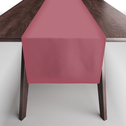 Muted Candy Apple Red Solid Color Pairs PPG Glidden 2023 Trending Color Heart's Afire PPG13-14 Table Runner
