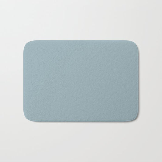 Muted Caribbean Blue Solid Color Pairs PPG Glidden 2023 Trending Color Mountain Stream PPG1149-4 Bath Mat