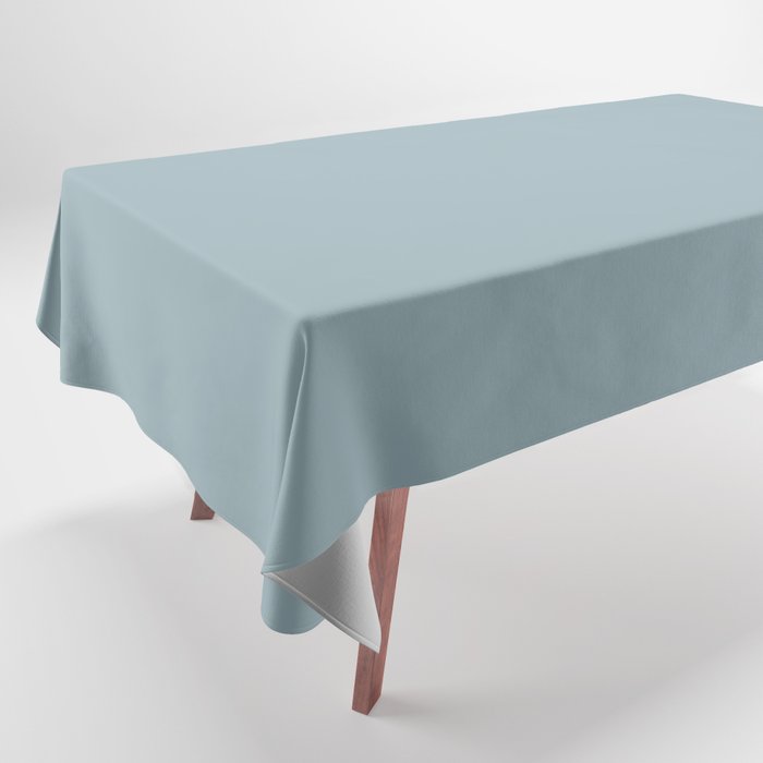 Muted Caribbean Blue Solid Color Pairs PPG Glidden 2023 Trending Color Mountain Stream PPG1149-4 Tablecloth