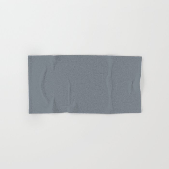 Muted Mid-tone Blue Gray Solid Color Pairs 2023 Trending Hue Dutch Boy Industrialized 434-5DB Hand & Bath Towels